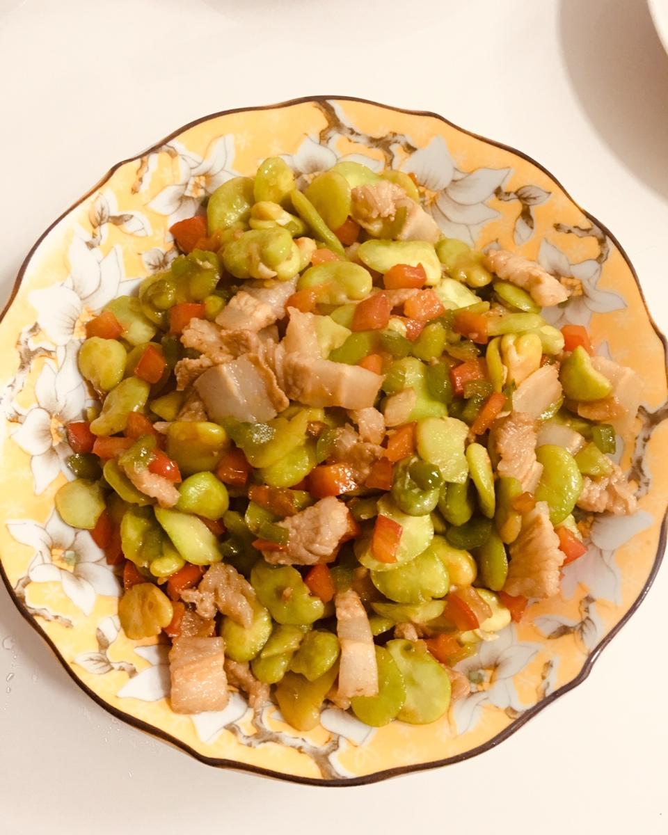 蚕豆炒肉