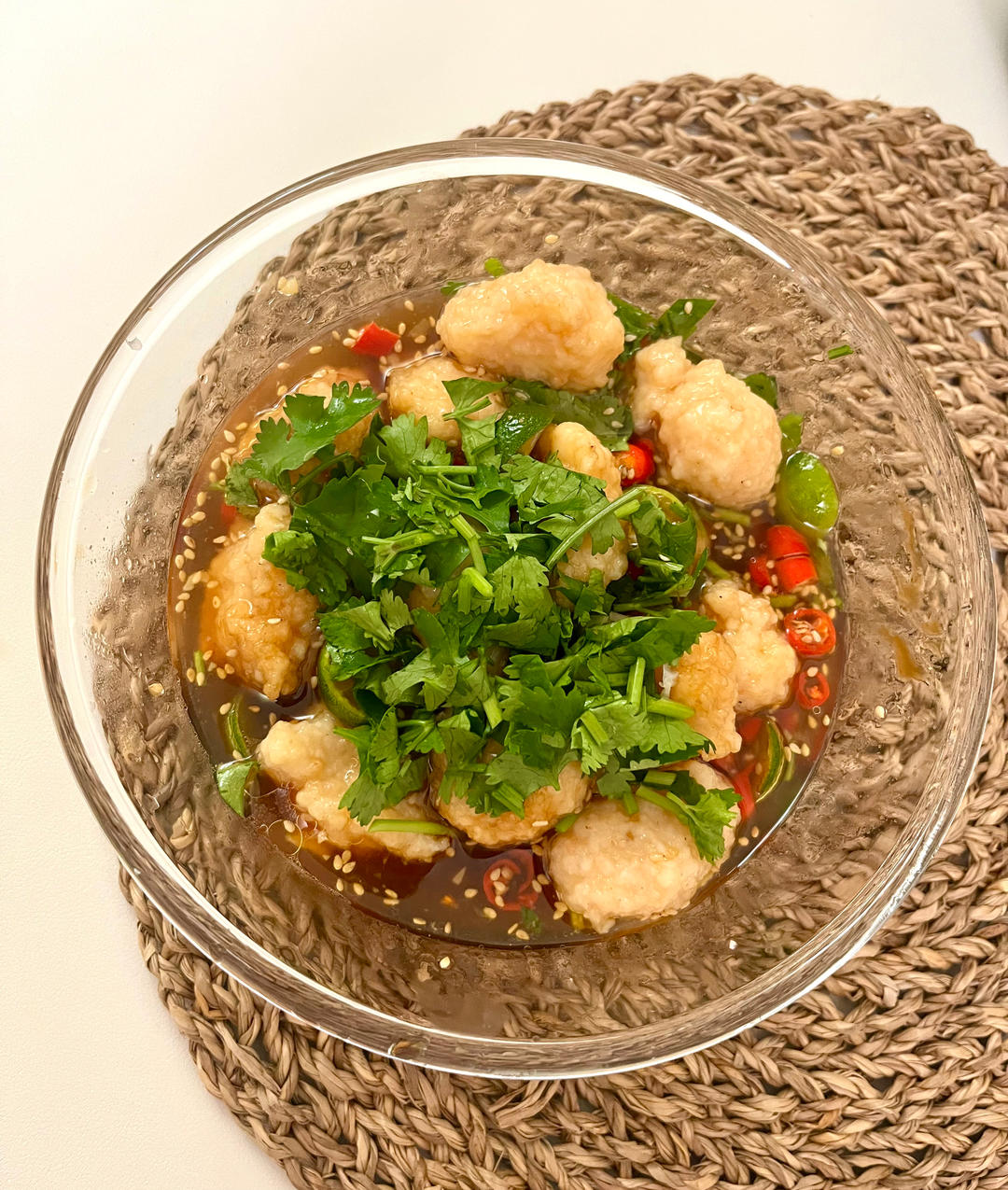 哇哦…在家做出来了海底捞泰式虾滑