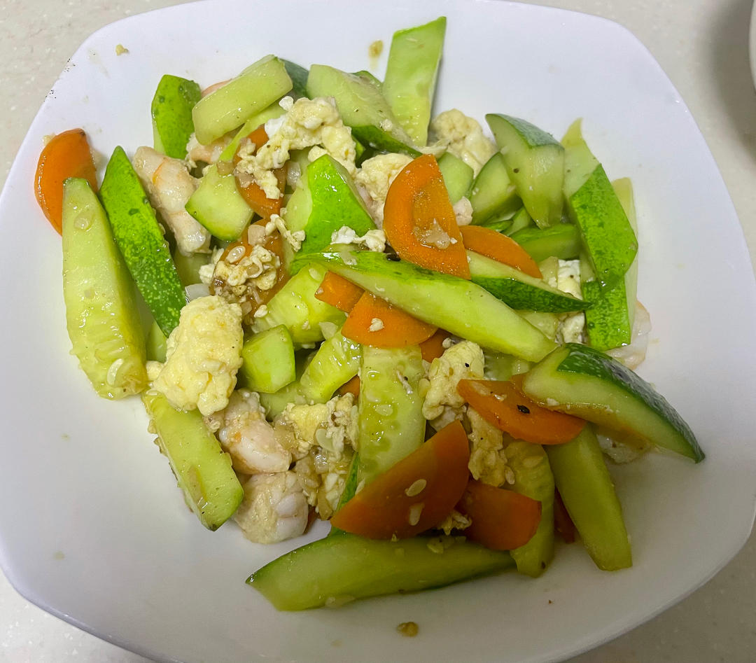 十分钟快手菜———青瓜虾仁