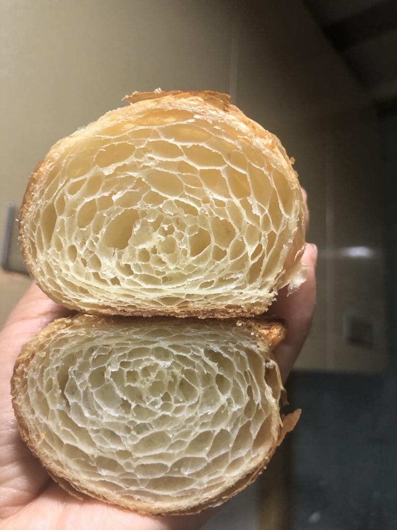 Sara爱烘焙：国产高低粉可颂记录贴