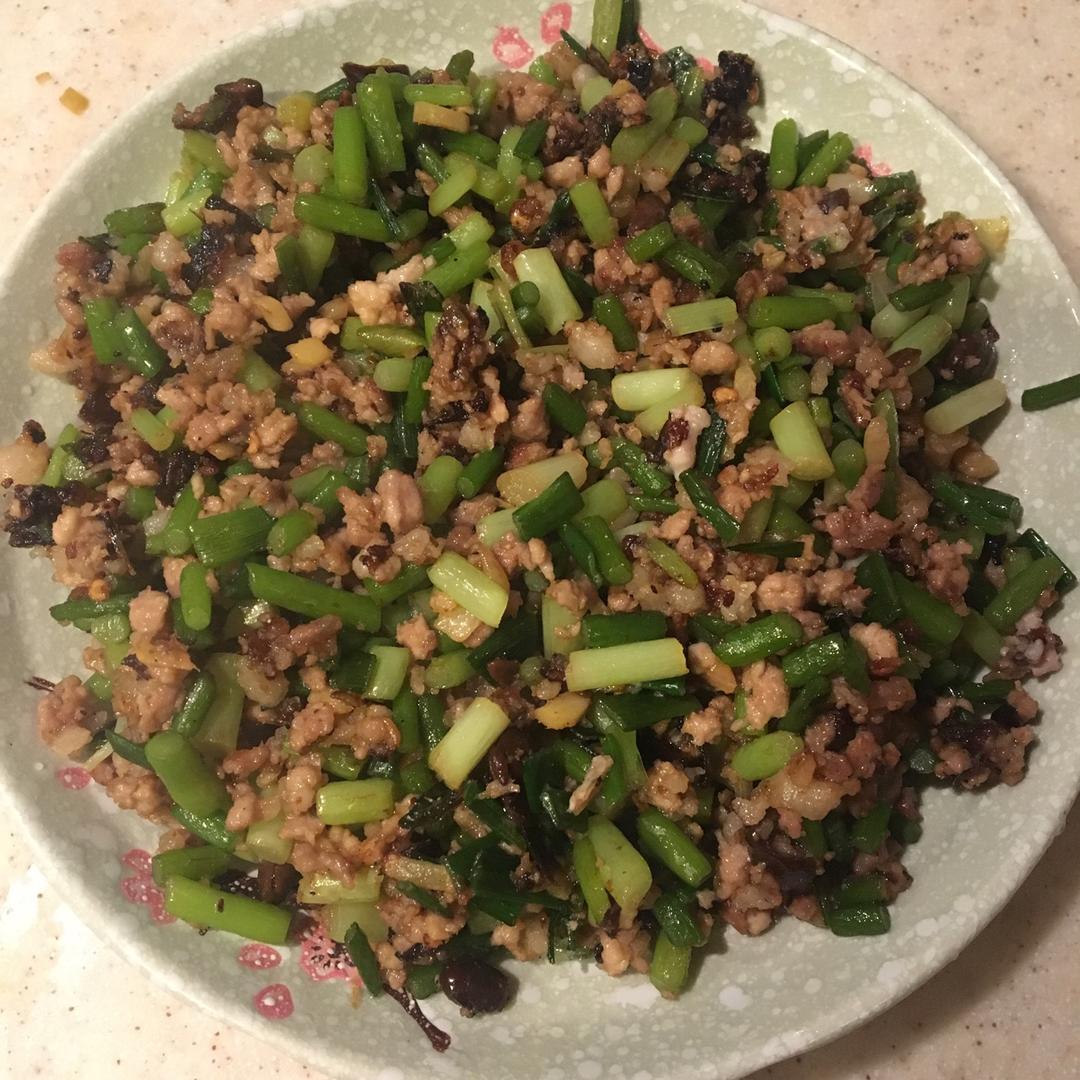 肉碎蒜苔粒