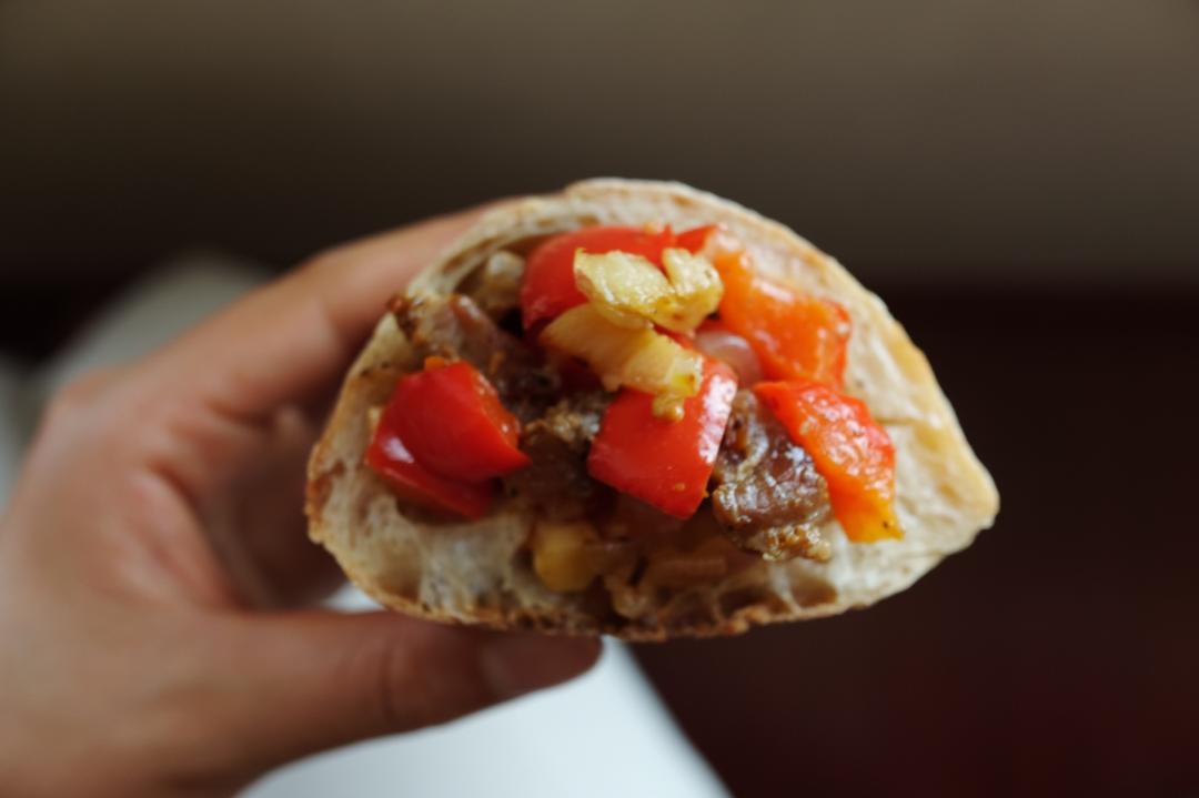 北鼎烤箱食谱-烤牛肉彩椒配牛油果酱taco