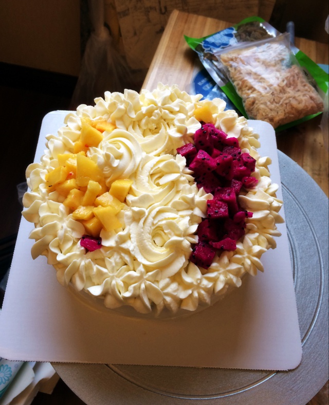 ventdecade做的水果奶油【生日蛋糕】