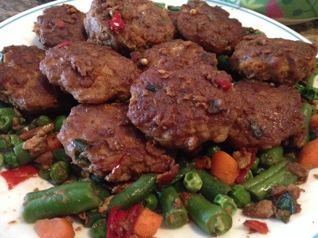 鸡蛋肉饼
