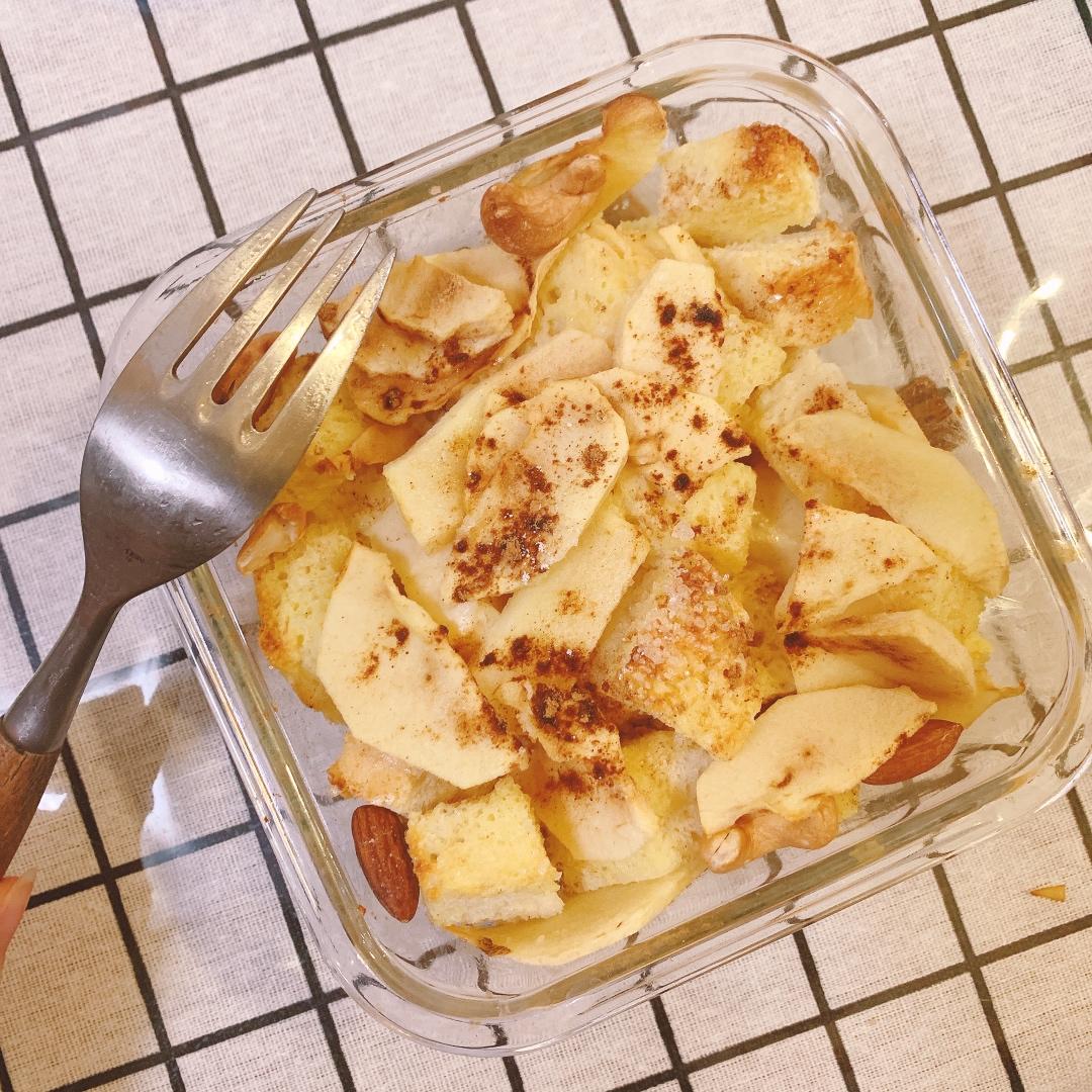 牛奶吐司鸡蛋布丁（失败吐司的归处）
