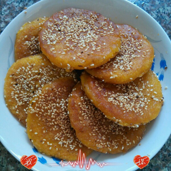 芝麻南瓜饼