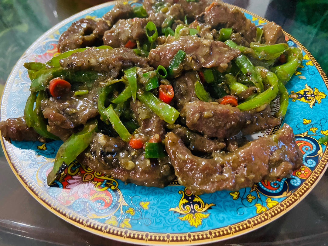 杭椒炒牛柳