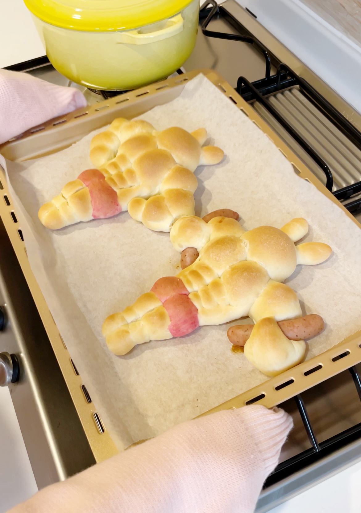 肌肉兔面包（一次发酵可爱小餐包）的做法 步骤18