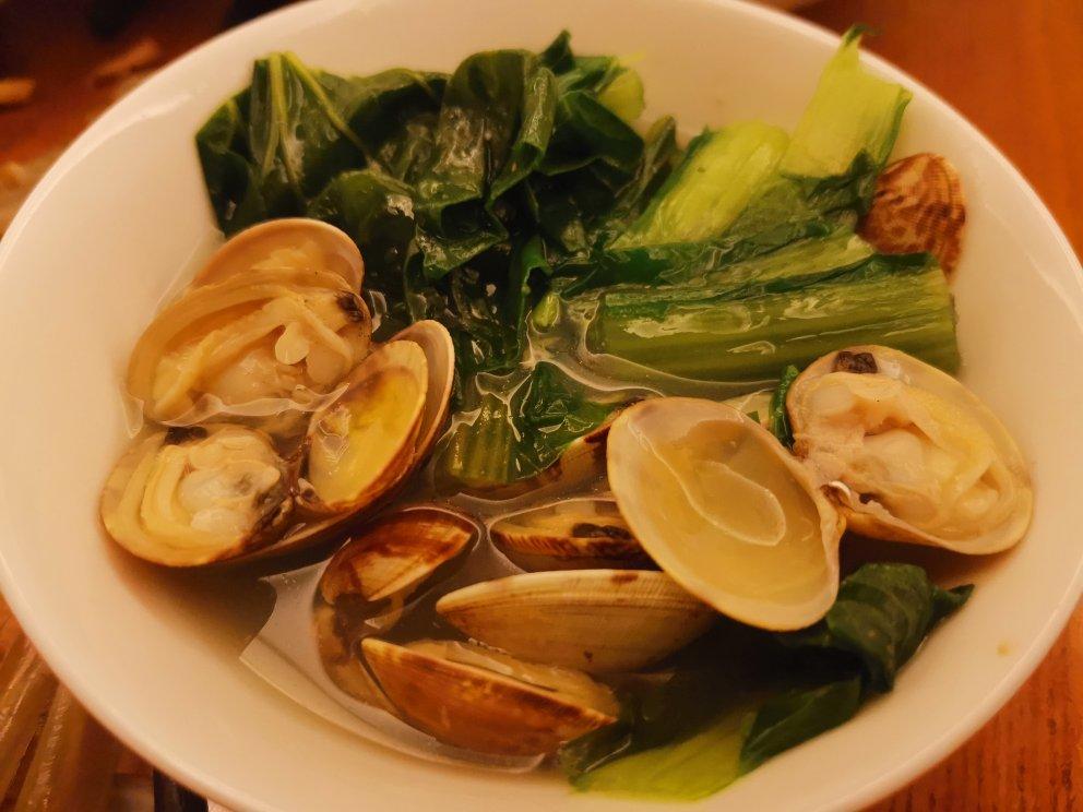 奶奶的菜谱——小白菜蚬子汤