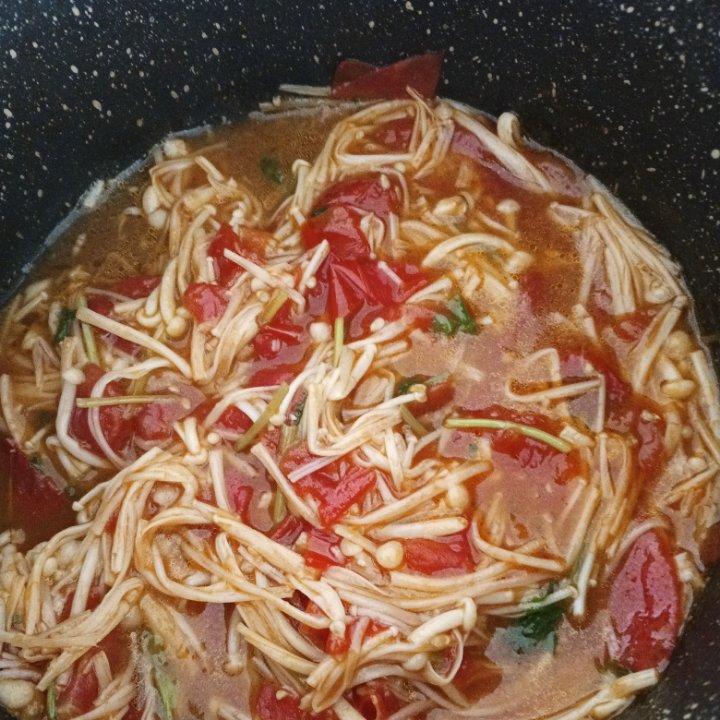 低脂低卡减脂餐‼️家常快手菜‼️番茄金针菇‼️好吃不胖