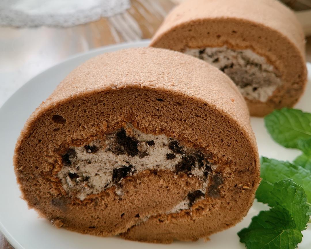 咸奶油奥利奥蛋糕卷