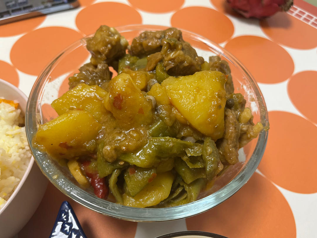 排骨炖土豆豆角