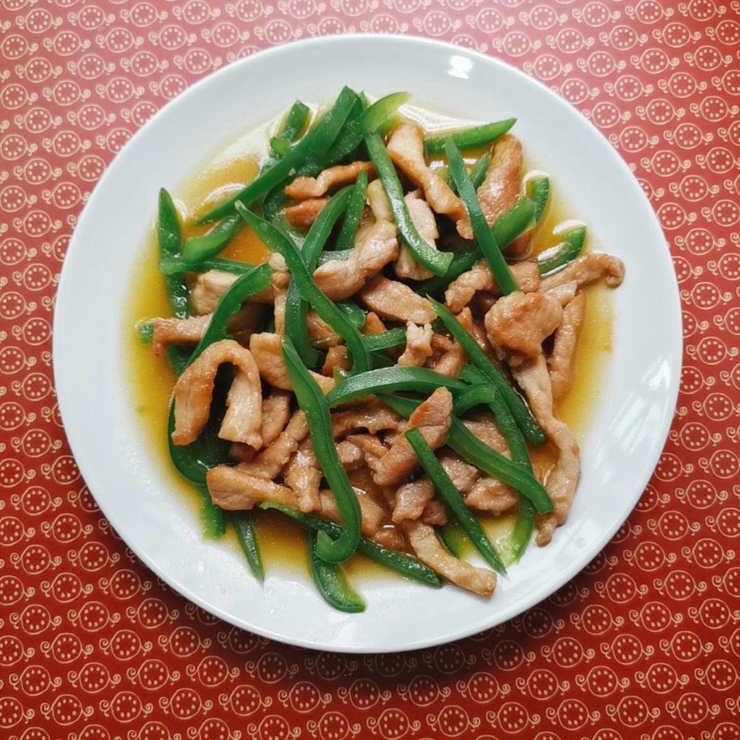 巨下饭的青椒炒肉丝