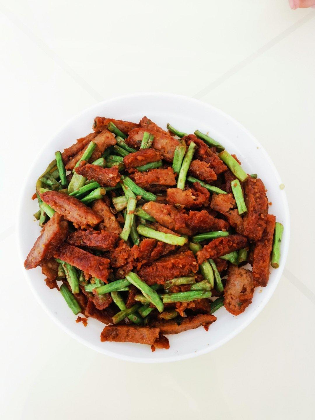 干煸豆角炒肉