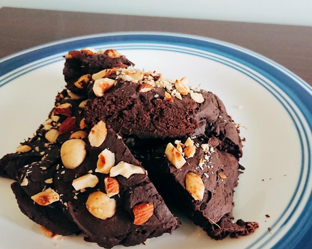 无油无面粉版低卡高纤维高蛋白地瓜布朗尼（减脂期的必做嘴馋甜品）