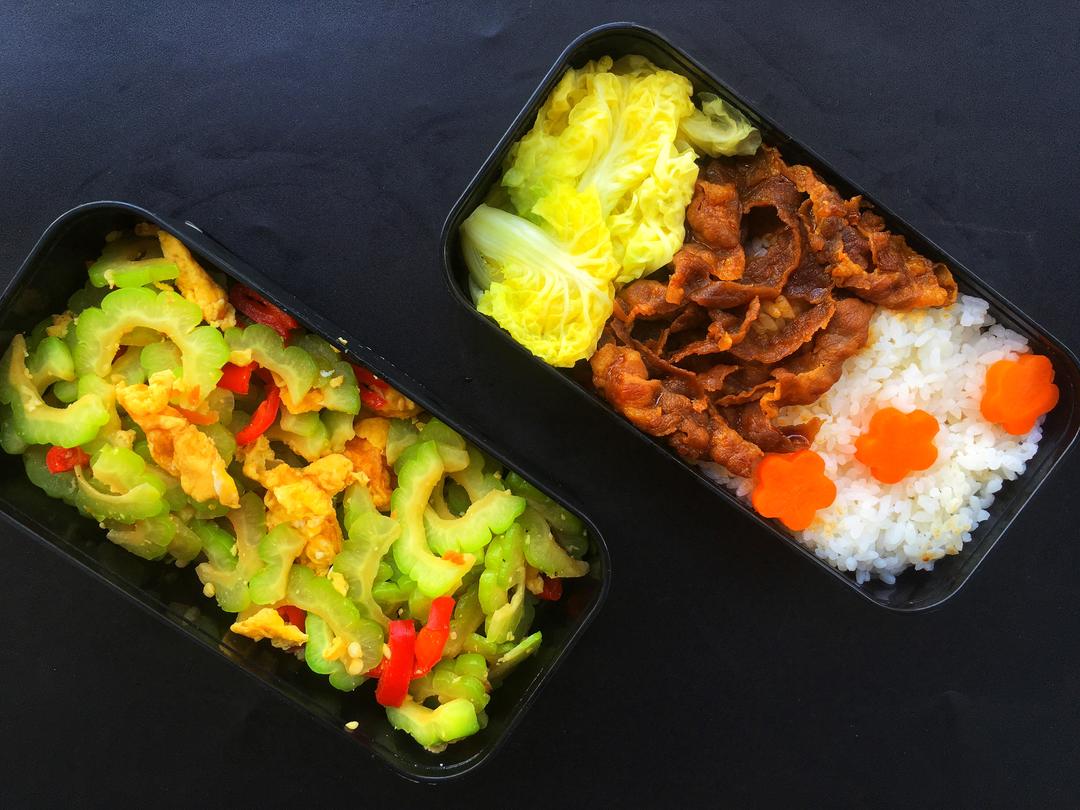 狗熊的盒饭20190620的做法