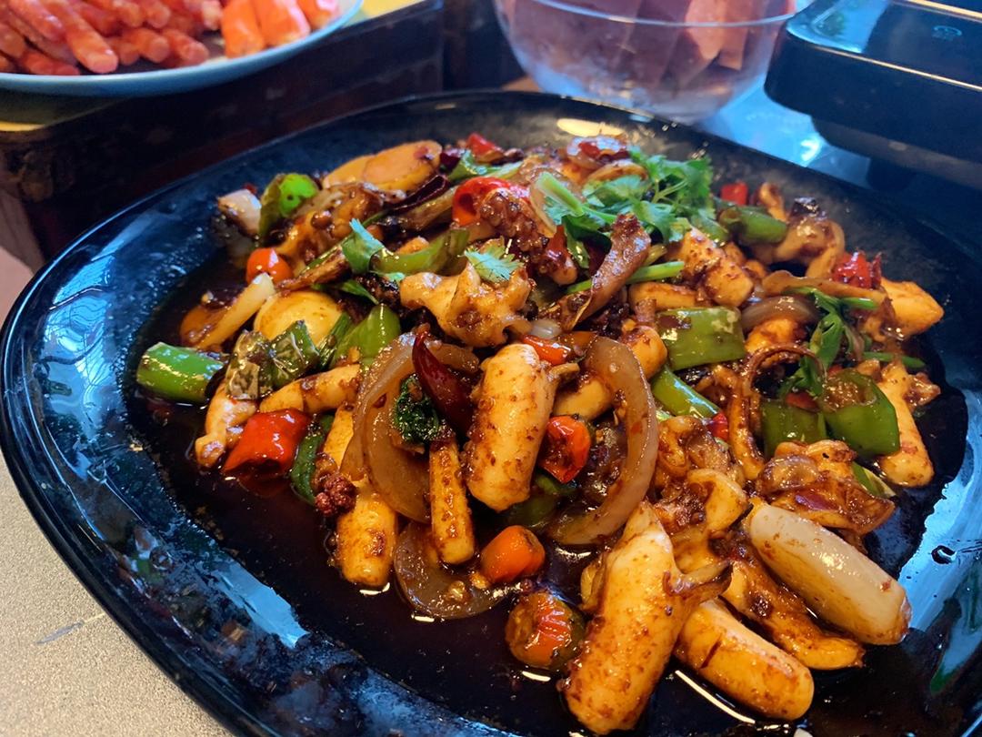 可以吃两碗米饭的爆炒鱿鱼