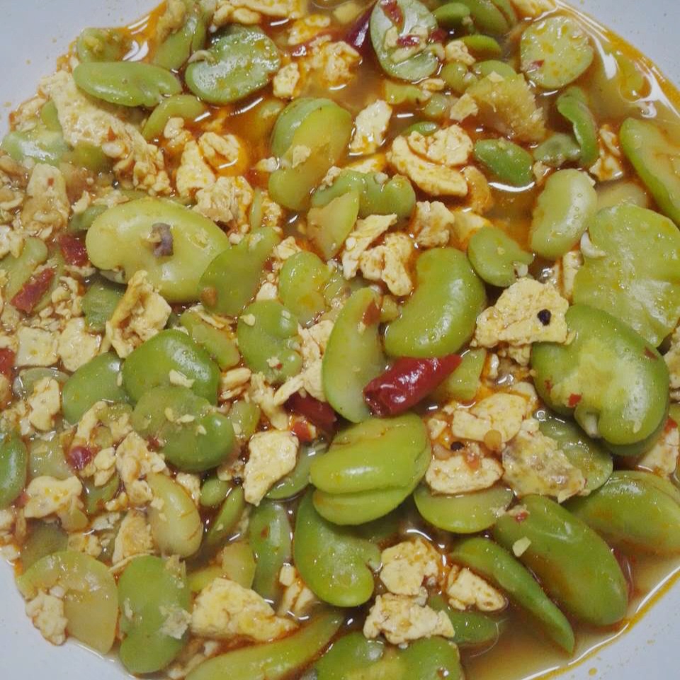 蚕豆炒蛋