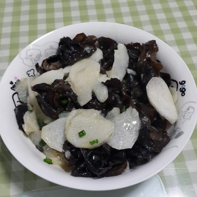 清炒山药木耳