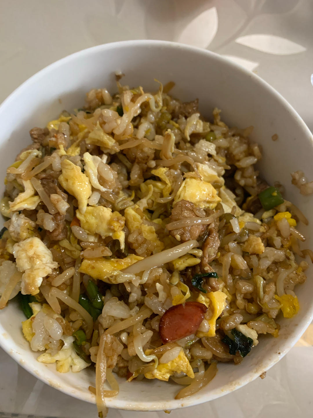 超级好吃的酱油火腿蛋炒饭！