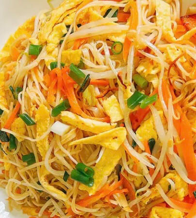 酸辣金汤炒面线🍜