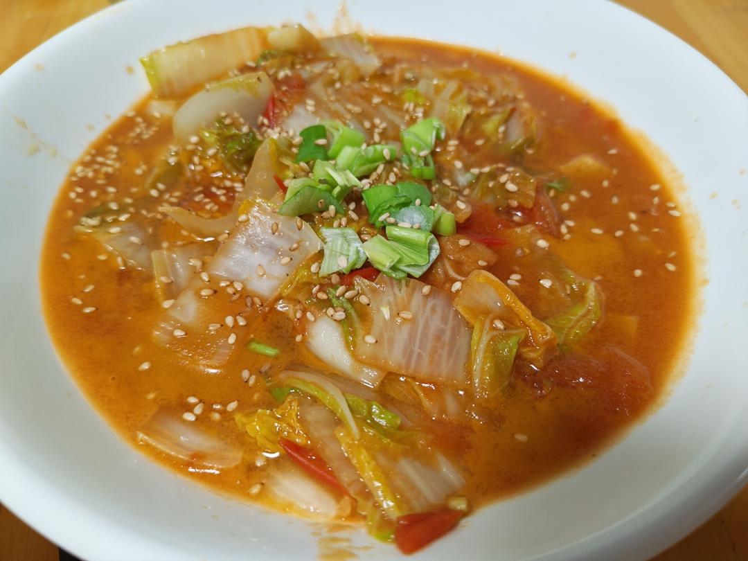 西红柿炒白菜