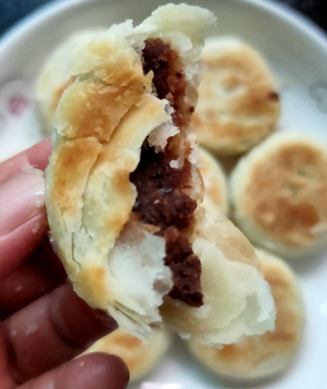 不粘锅版（电饼铛）烤箱版红豆酥