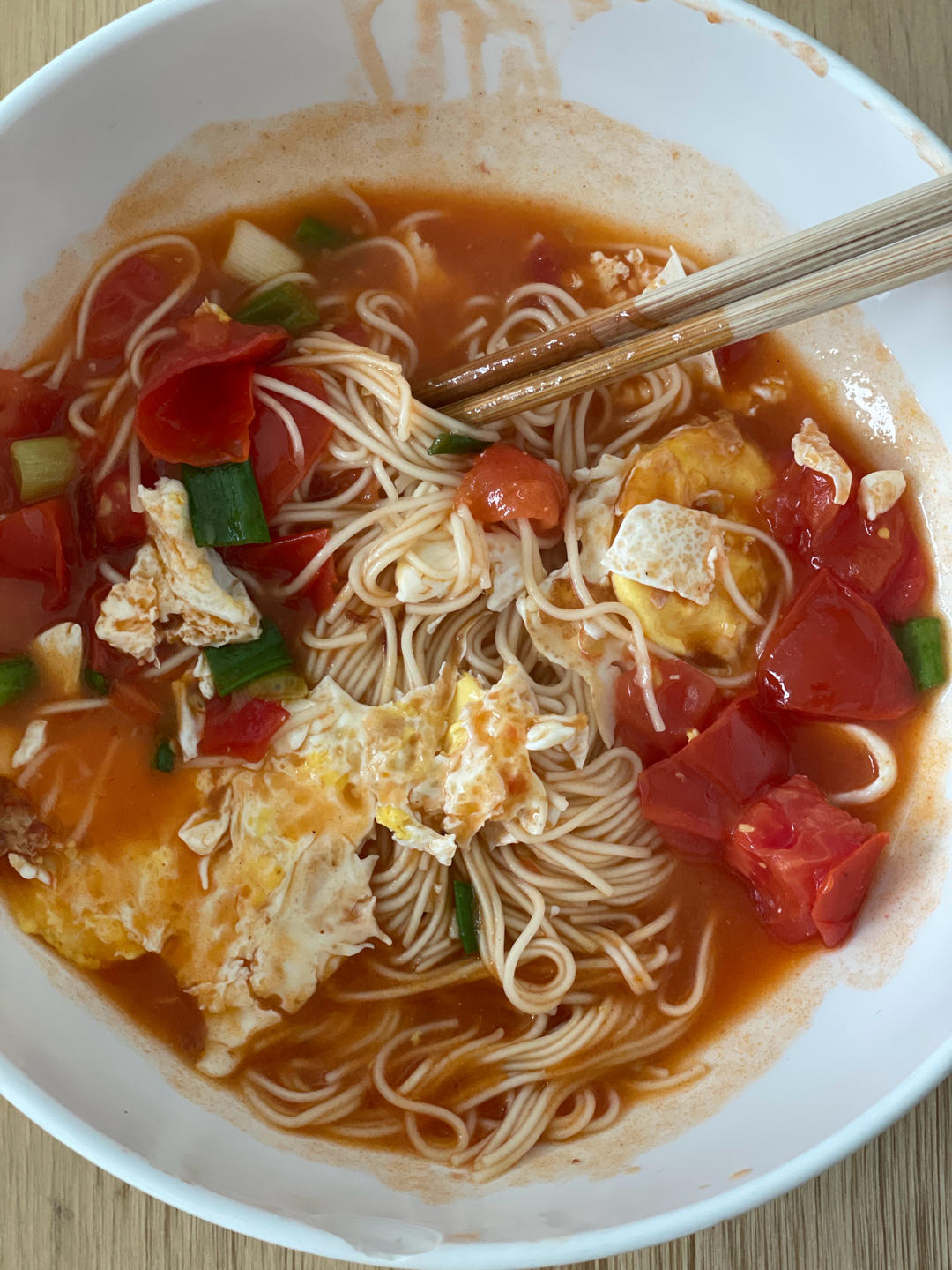 十来分钟做好/番茄鸡蛋面🍜