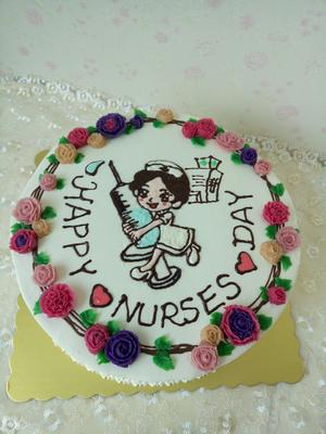 护士节蛋糕——豆沙裱花的做法 步骤3