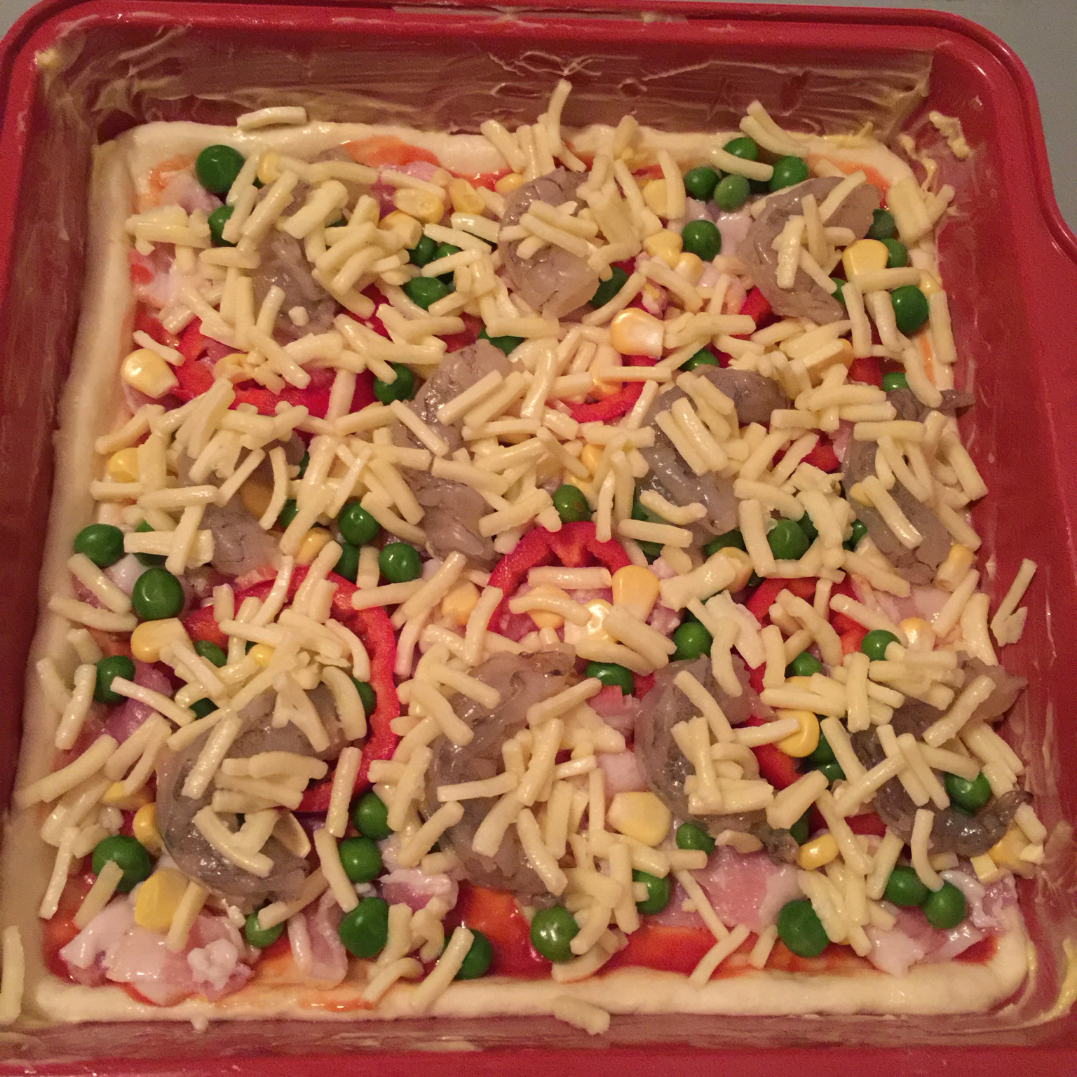 鲜虾培根薄披萨—海氏烤箱定制