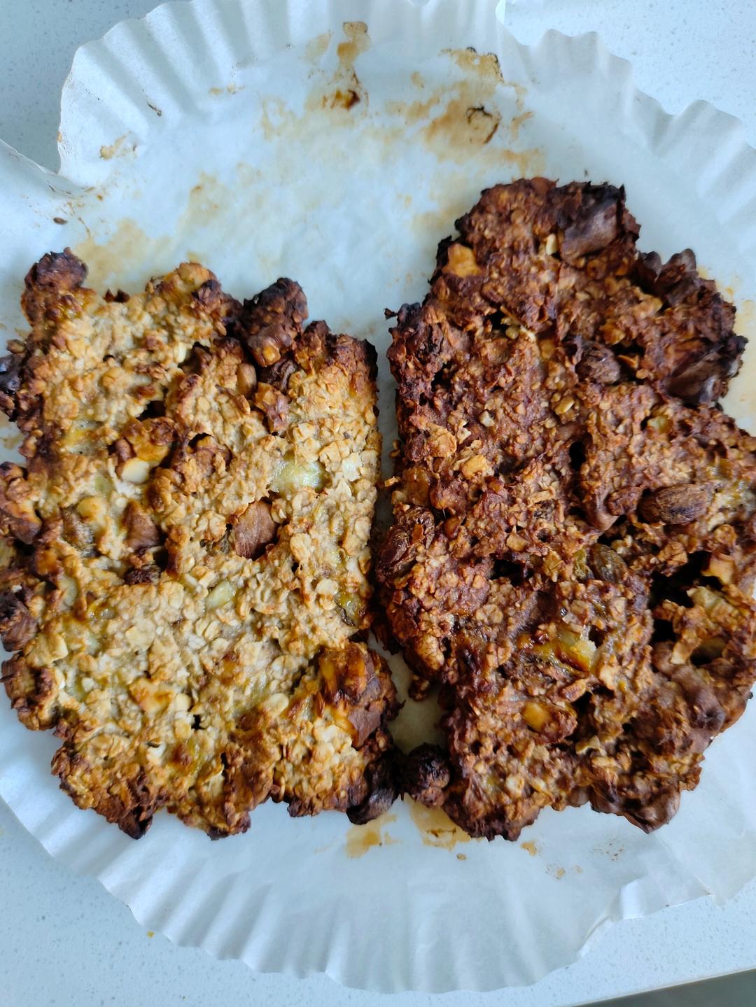 无油无糖，低脂饱腹，香蕉燕麦饼