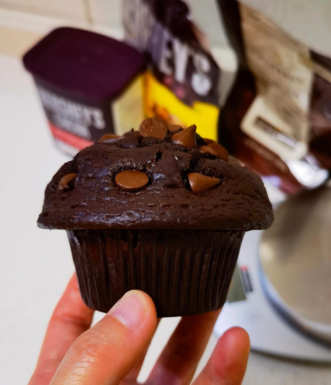 在家做巧克力蘑菇头麦芬蛋糕🍫