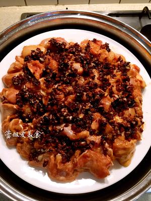 蒜蓉豆豉蒸鸡腿肉的做法 步骤7