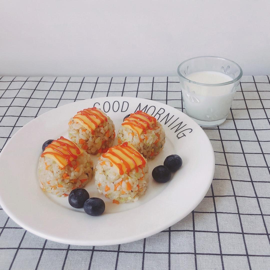 芝士就是力量【芝士肉松小饭团】
