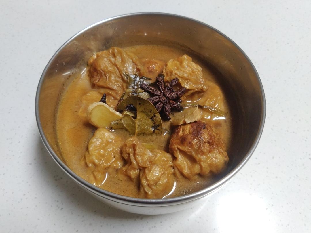 红烧油面筋塞肉