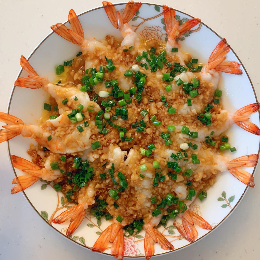 雪__花做的蒜蓉粉丝蒸虾