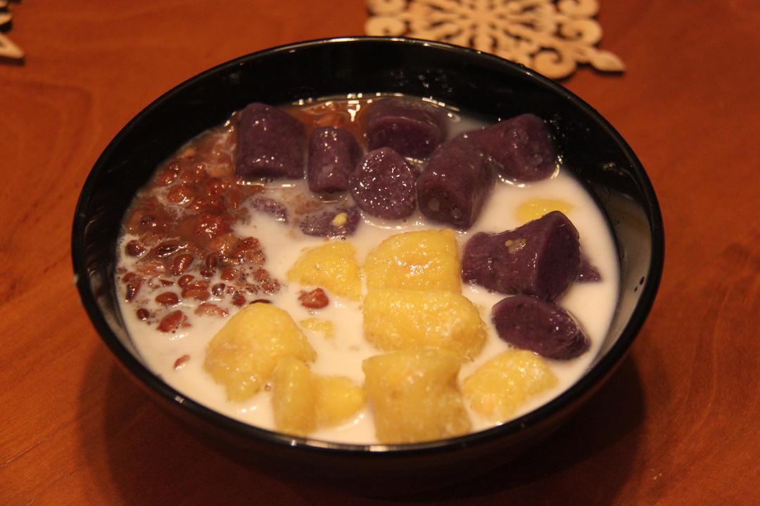 红豆芋圆的做法