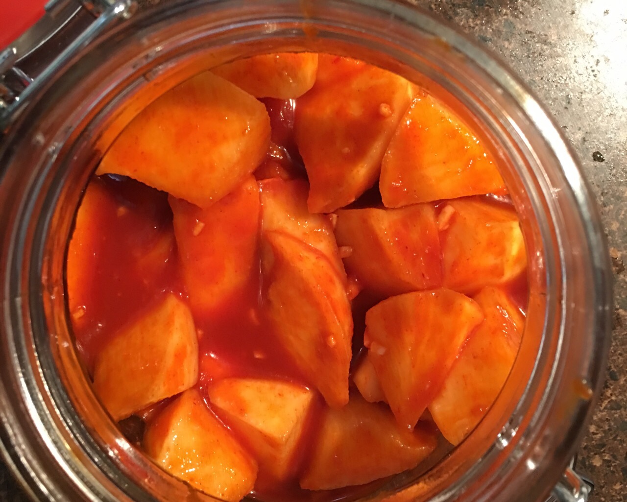 超简易韩式腌萝卜的做法