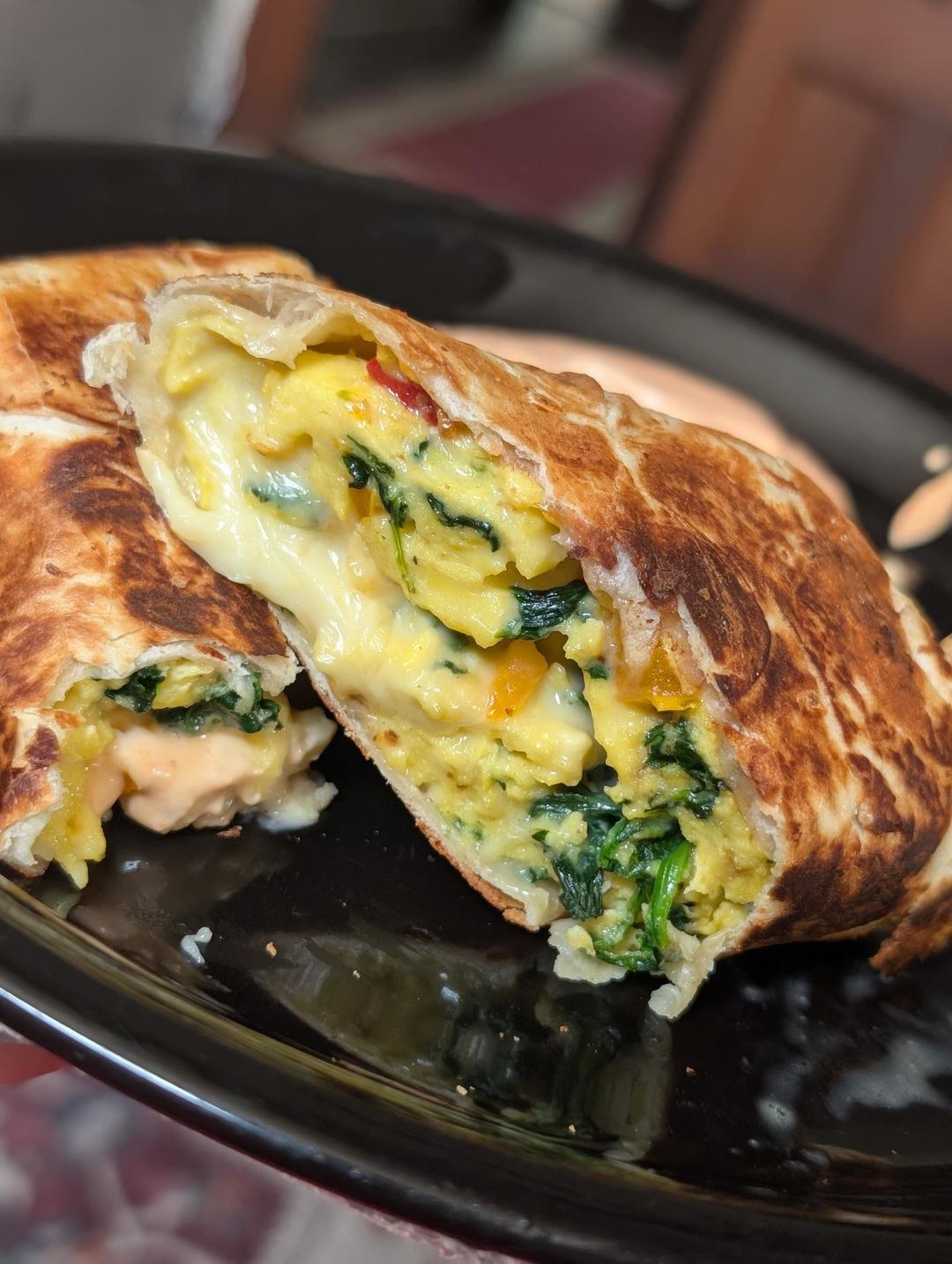鸡蛋煎饼卷「白人饭」的做法