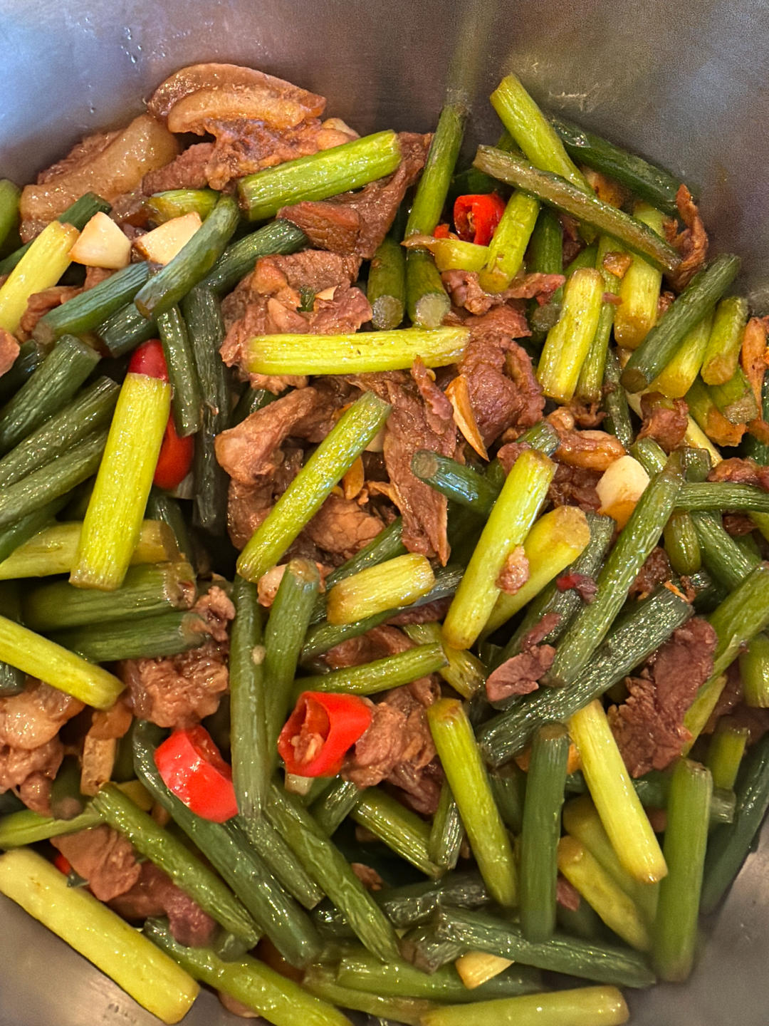 蒜苔炒肉