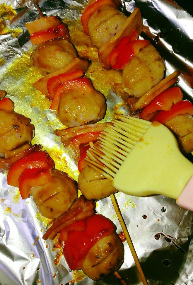 日式照烧鱼丸串