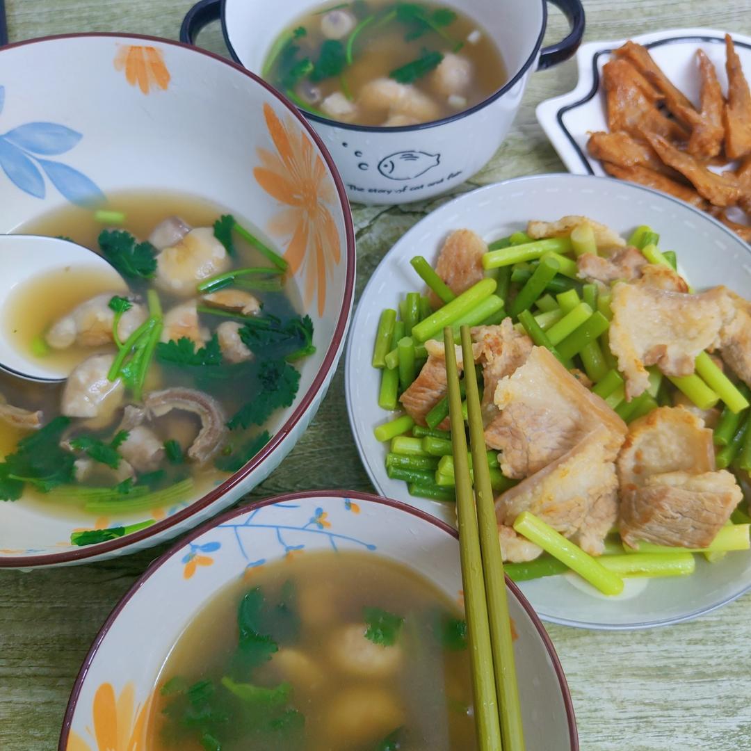 蒜苗（蒜苔）炒肉
