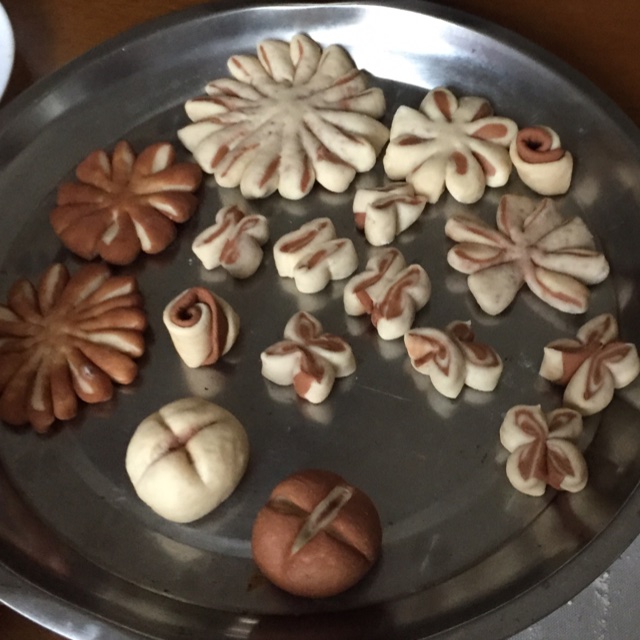 双色刀切馒头
