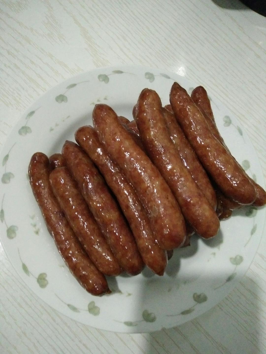 刘小抠做的自制火腿肠,脆皮肠