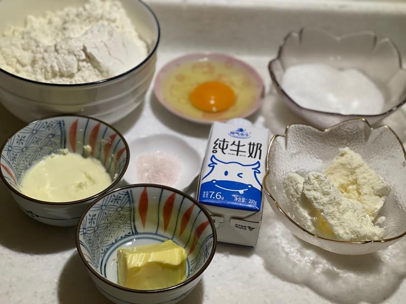 纯奶手撕吐司的做法 步骤1