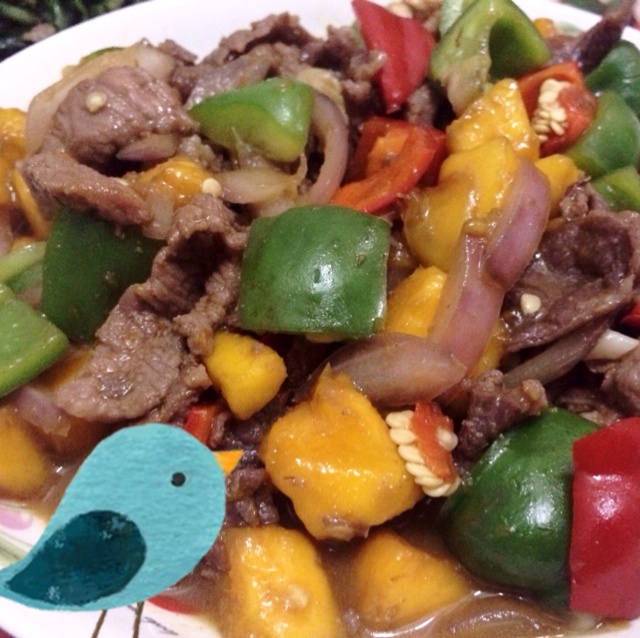 芒果炒牛肉