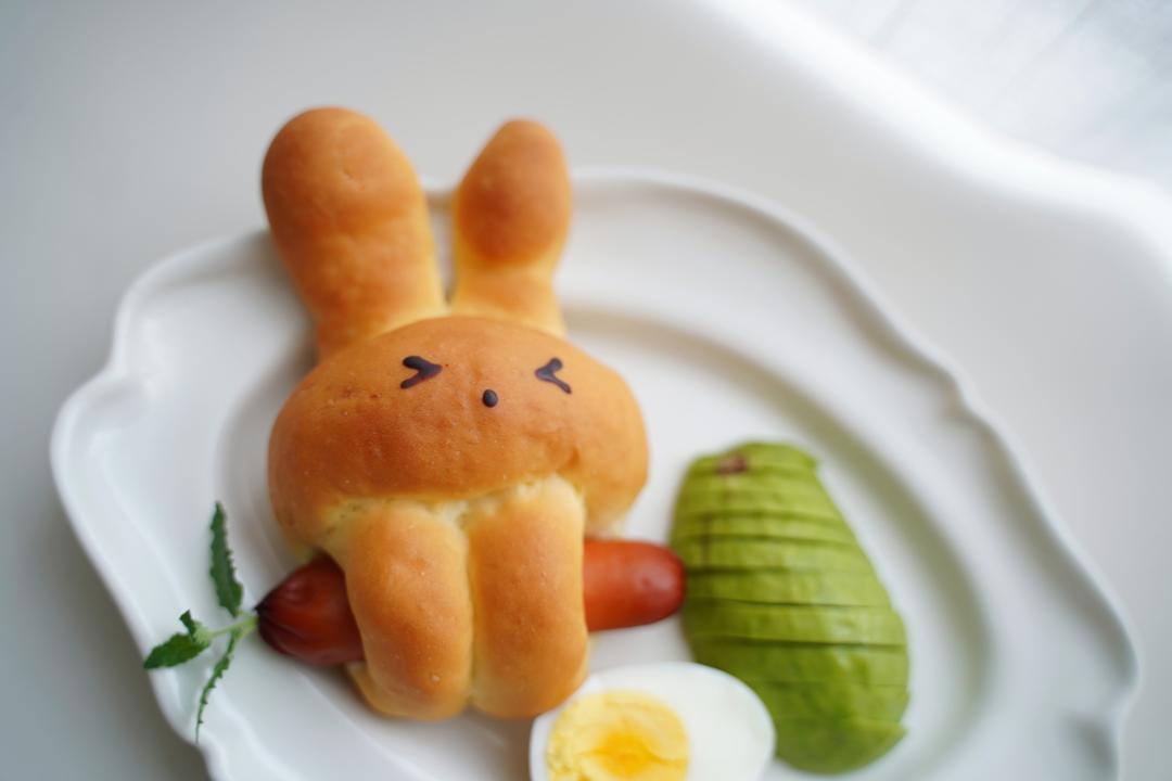 少女心的小兔子面包