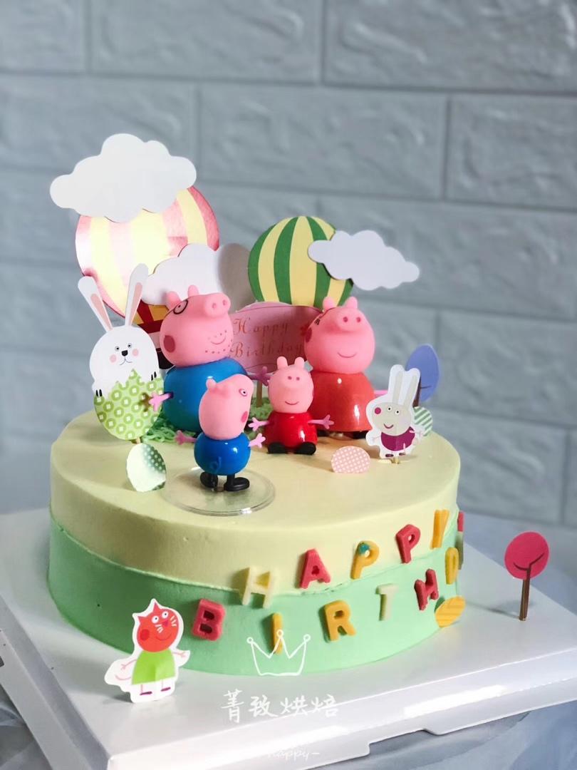 双色抹面1:蛋糕正面的双色抹面