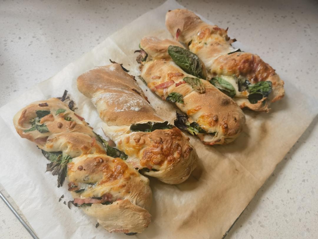 菠菜培根扭扭棒