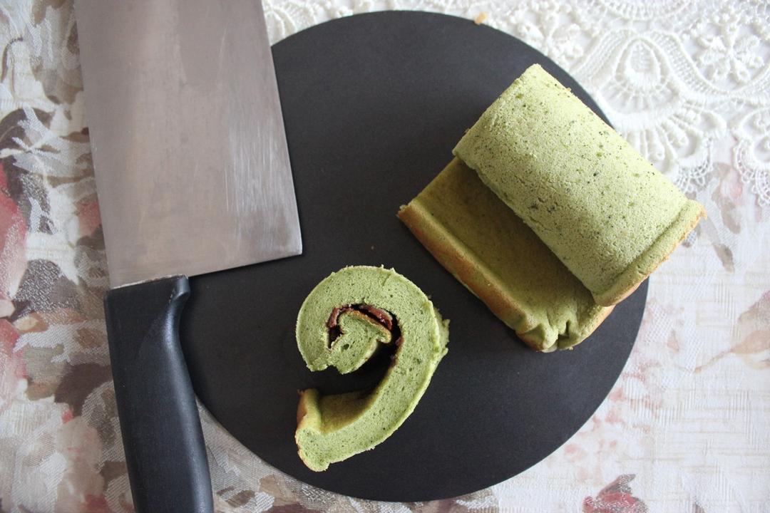 【曼达小馆】居酒屋系列：抹茶蜜豆卷与抹茶鸡尾酒